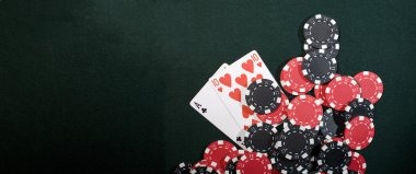 Live casino table with professional dealer